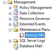 Backup Maintenance Plan